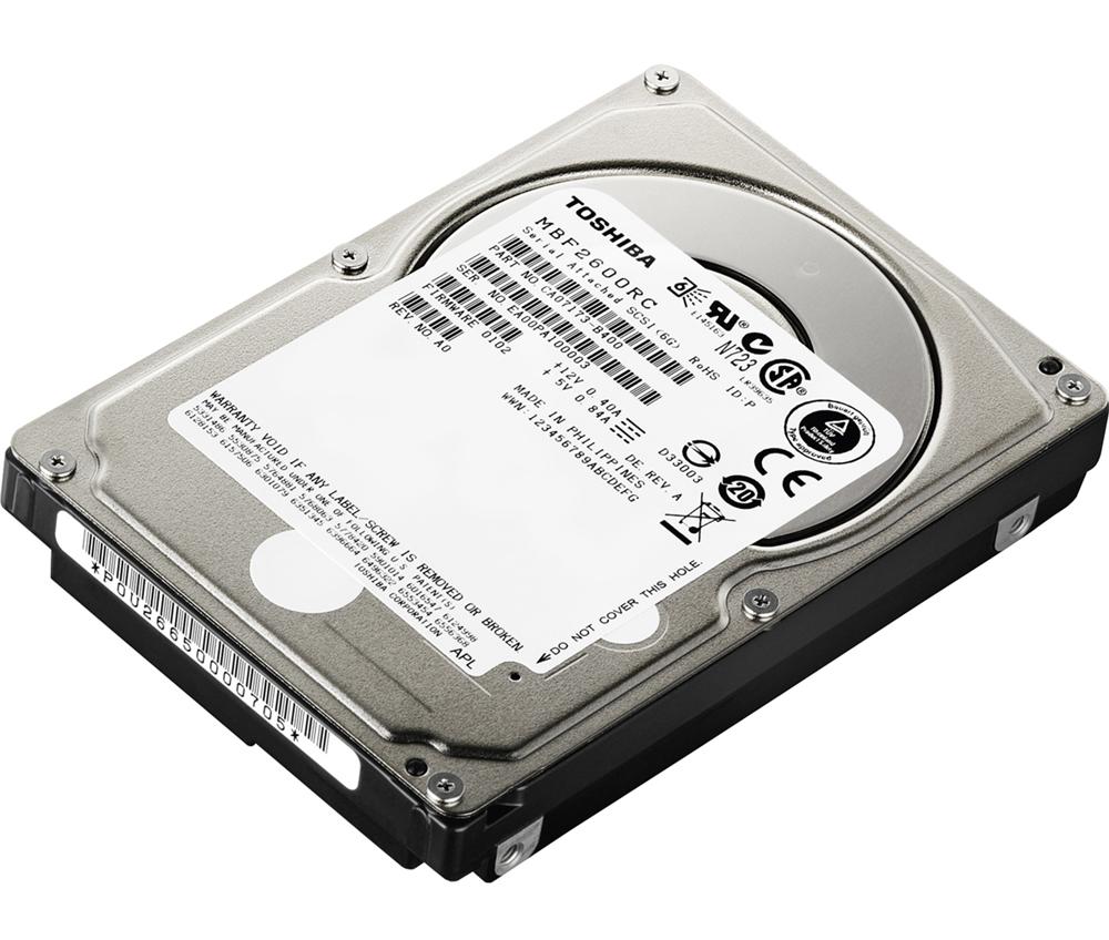 MBF2600RC Toshiba Enterprise 600GB 10000RPM SAS 6Gbps 16MB Cache 2.5-inch Internal Hard Drive
