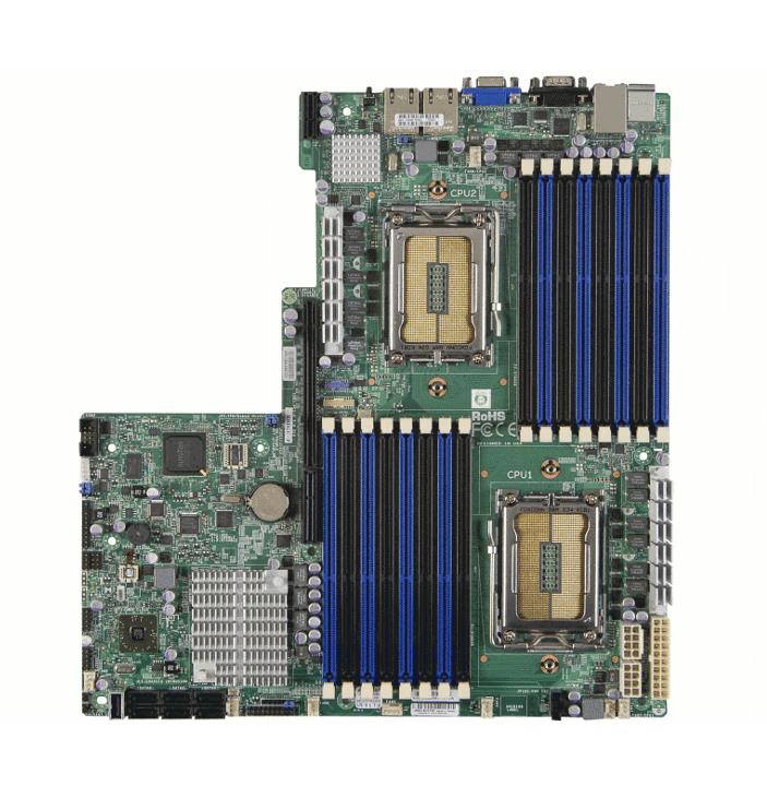 MBH8DGUF SuperMicro H8DGU-F Dual Socket G34 AMD SR5670 + SP5100 Chipset AMD Opteron 6000 Series Processors Support DDR3 16x DIMM 6x SATA2 3.0Gb/s Proprietary Server Motherboard (Refurbished)