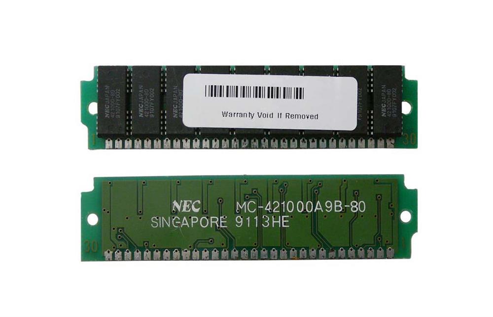 MC-421000A9B-80 NEC 1MB Module Simm 1x9-80 1x9-70 1x9-60