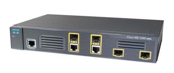 ME-3400EG-2CS-A-RF Cisco ME 3400EG-2CS 2-Ports 10/100/1000Base-T Manageable Layer3 Rack-mountable 1U Ethernet Access Switch with 4x Shared SFP Slots (Refurbished)
