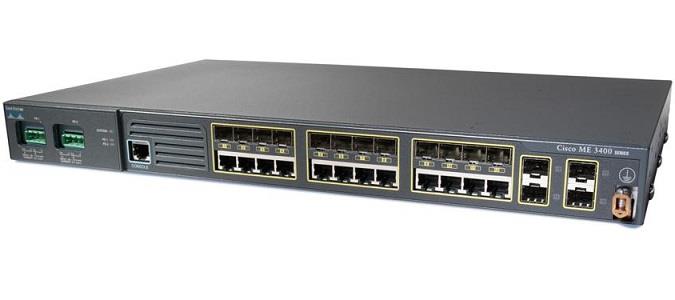 ME-3400G-12CS-D Cisco Multi Layer Ethernet Access Switch 4 x SFP (mini-GBIC) 12 x 10/100/1000Base-T LAN (Refurbished)