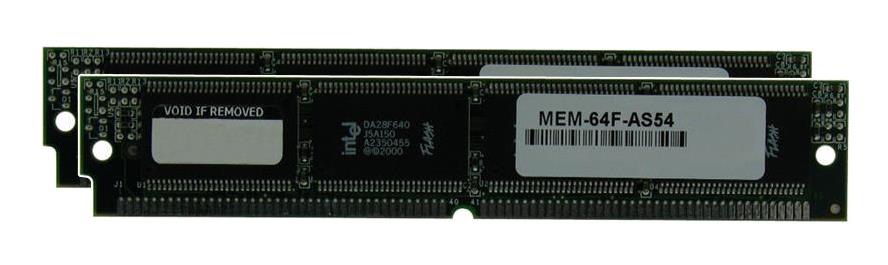 MEM-64F-AS54 Cisco 64MB Kit (2 X 32MB) Boot Flash SIMM Memory for AS5350 Gateway
