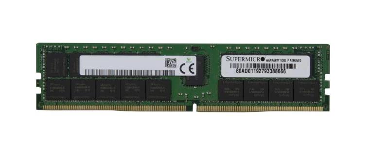 MEM-DR464L-HL02-ER32 SuperMicro 64GB PC4-25600 DDR4-3200MHz Registered ECC CL22 288-Pin DIMM 1.2V Quad Rank Memory Module