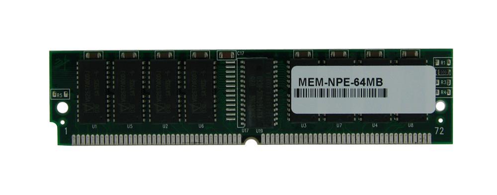 MEM-NPE-64MB Cisco 64MB Kit (2 X 32M) DRAM Memory for 7200 NPE 100/150/200