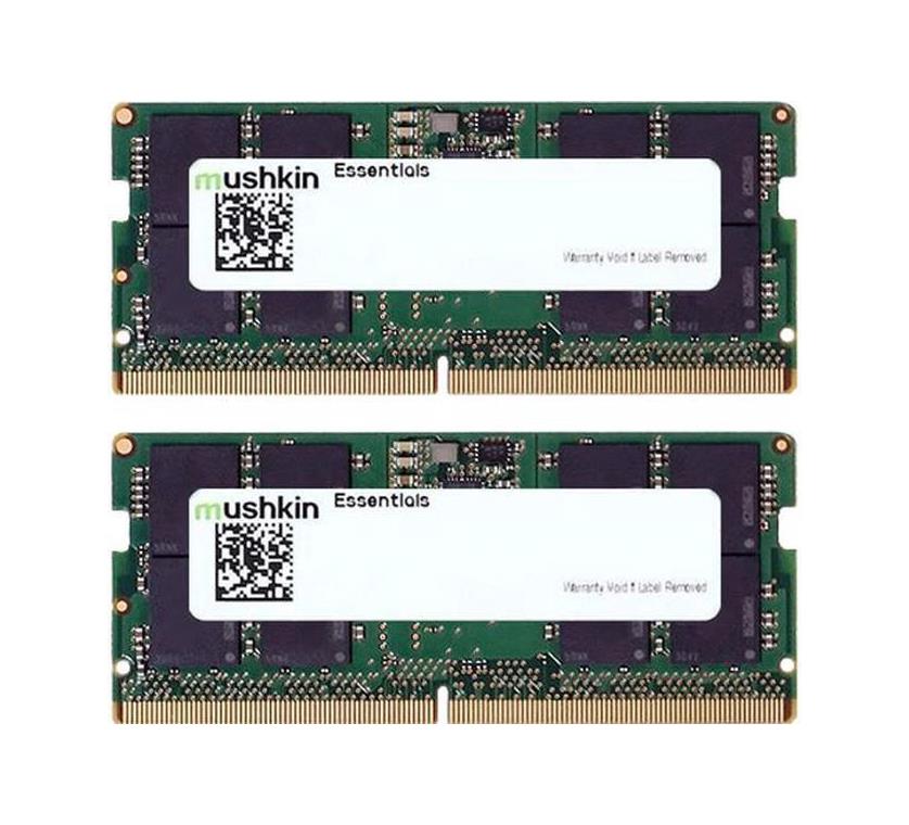 MES5S480FD16GX2 Mushkin 32GB Kit (2 X 16GB) PC5-38400 DDR5-4800MHz Non-ECC Unbuffered CL40 262-Pin SoDIMM 1.1V Dual Rank Memory Module