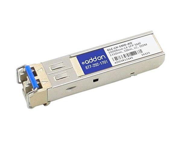 MGBLH1-AO AddOn 1Gbps 1000Base-LH Single-mode Fiber 40km 1310nm Duplex LC Connector SFP (mini-GBIC) Transceiver Module for Cisco Compatible