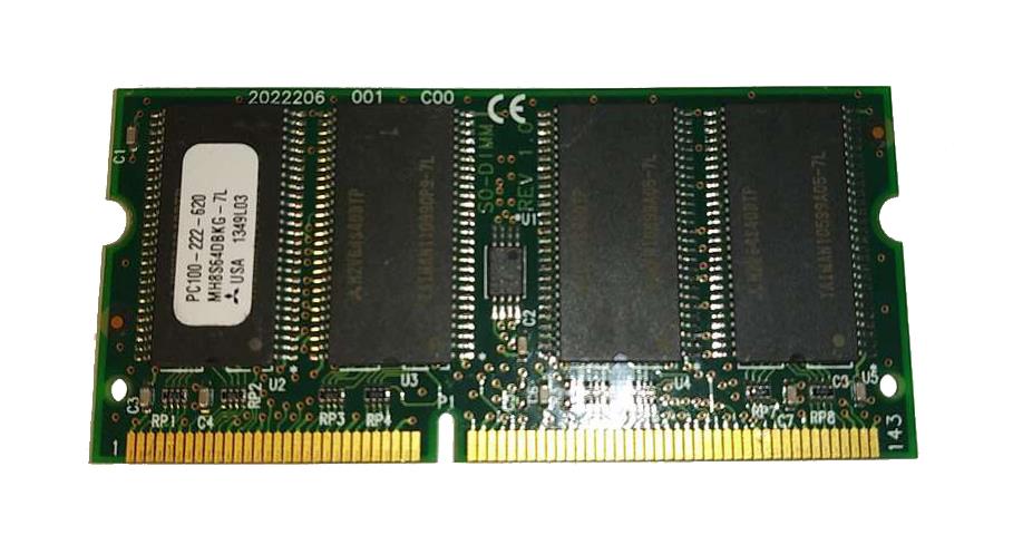 MH8S64DBKG-7L Mitsubishi 64MB PC100 100MHz non-ECC Unbuffered CL2 144-Pin SoDimm Memory Module