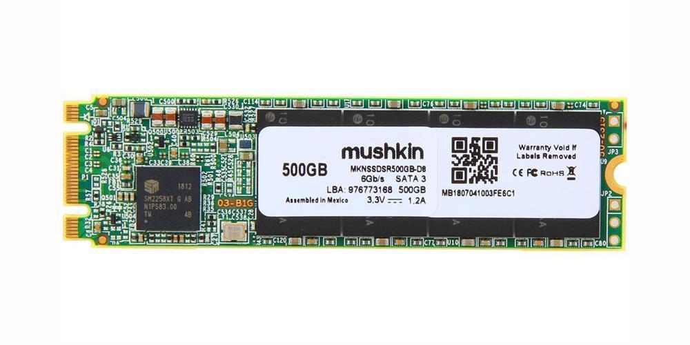 MKNSSDSR500GB-D8 Mushkin Source 500GB SATA 6Gbps M.2 2280 Internal Solid State Drive (SSD)