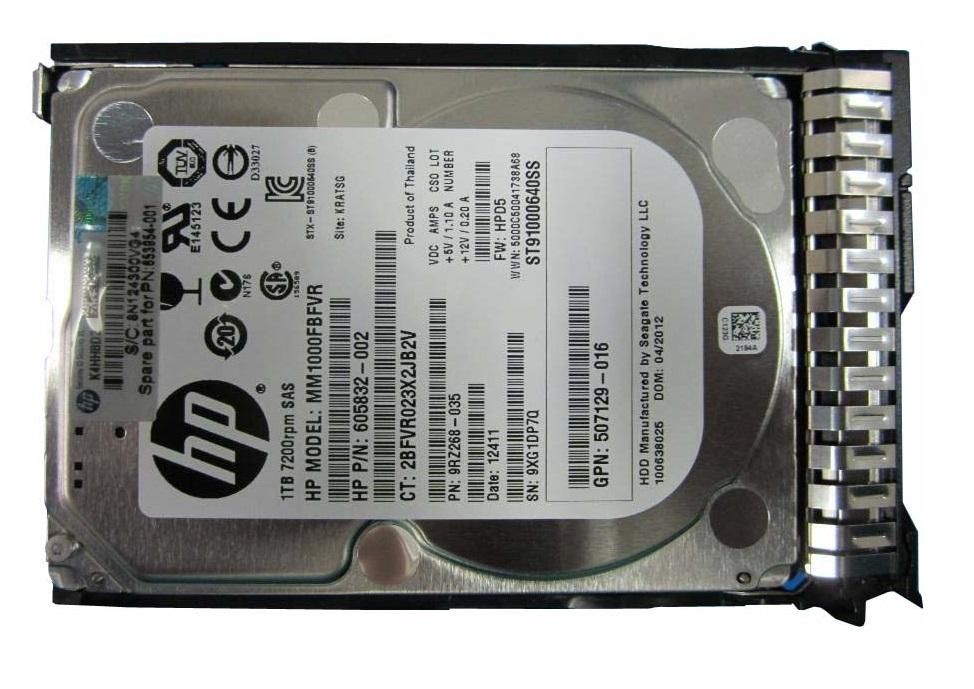 MM1000FBFVR HP 1TB SAS 6.0 Gbps Hard Drive