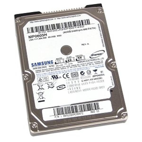 MP0603H Samsung Spinpoint M40 60GB 5400RPM ATA-100 8MB Cache 2.5-inch Internal Hard Drive