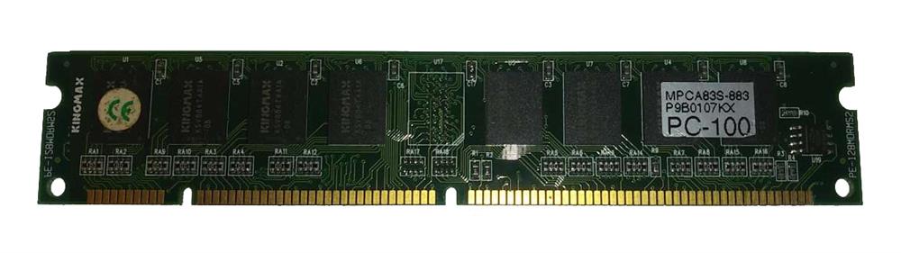 MPCA83S-883 Kingmax 128MB PC100 100MHz non-ECC Unbuffered CL2 168-Pin DIMM Memory Module
