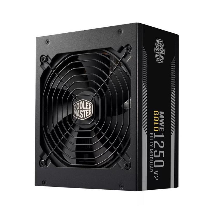 MPE-C501-AFCAG-EU Cooler Master MWE 1250-Watts 100-240V AC 15-7A 47-63Hz 80-Plus Gold Full Modular ATX Power Supply