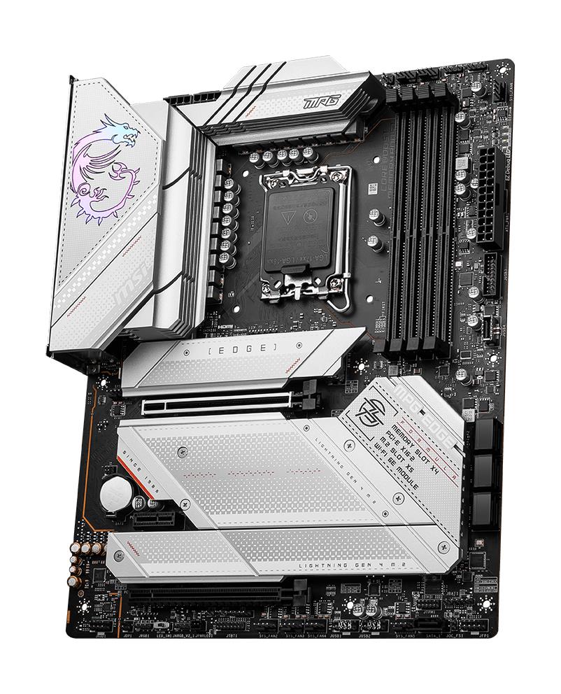 MPG Z790 EDGE WIFI MSI Socket LGA 1700 Intel Z790 Chipset 12th/13th Generation Intel Core Pentium Gold / Celeron Processors Support DDR5 4x DIMM 7x SATA 6.0Gb/s ATX Motherboard (Refurbished)