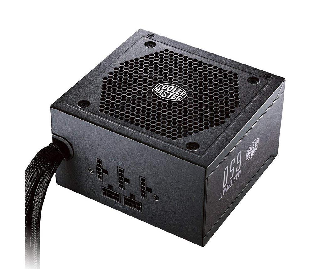 MPX-6501-AMAAB-KR Cooler Master MasterWatt 650-Watts 100-240V AC 10-5A 50-60Hz 80-Plus Bronze Semi Modular ATX Power Supply