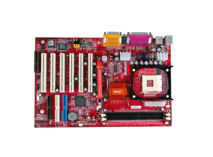 MS-6566 MSI Socket 478 Intel 845E Chipset Intel Pentium 4/ Celeron Processors Support DDR 2x DIMM ATA-100 ATX Motherboard (Refurbished)
