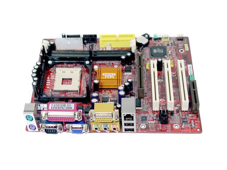 MS-7005-010 MSI MS-7005 Socket 478 SIS 651 Chipset Intel Pentium 4 Processors Support DDR 2x DIMM Micro-ATX Motherboard (Refurbished)
