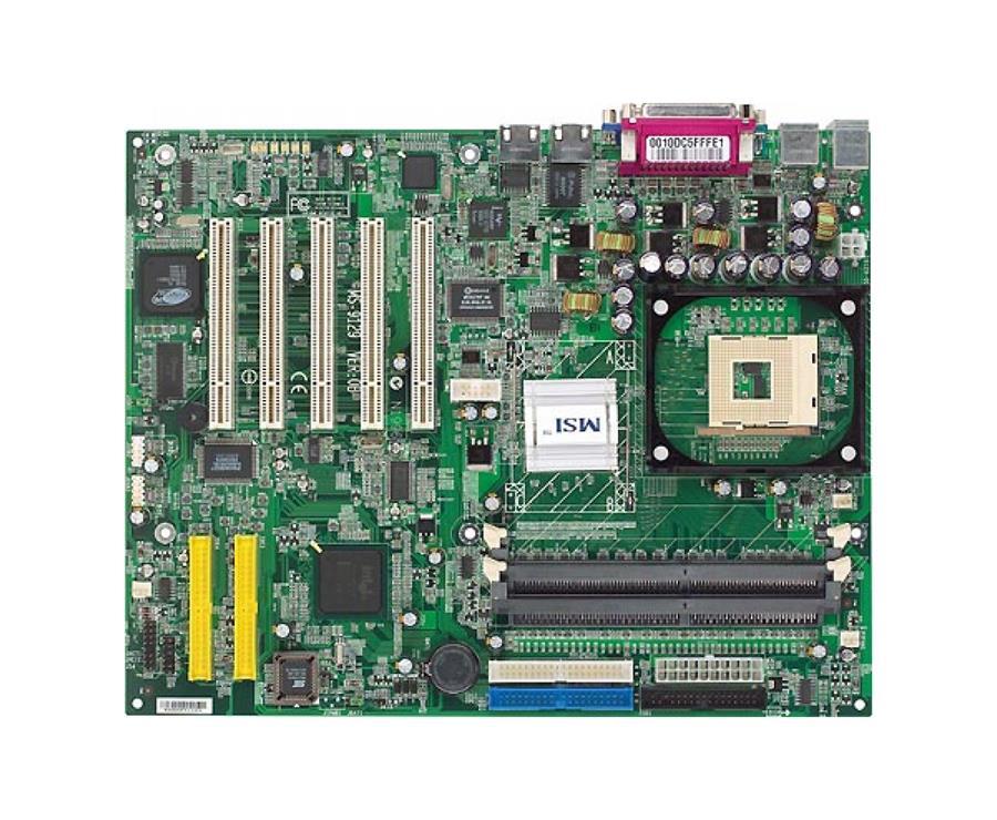 MS-9129 MSI Socket 478 Intel 845E Chipset Intel Pentium 4 Processors Support DDR 2x DIMM 2x ATA-133/100 ATX Motherboard (Refurbished)
