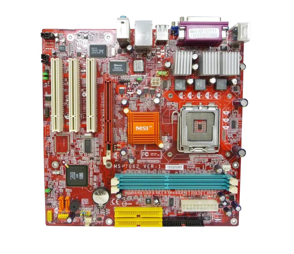 MS7082 MSI Socket 775 Chipset SiS 661FX DDR SATA 1.5GBps USB 3.0 mini-ITX System Board (Refurbished)