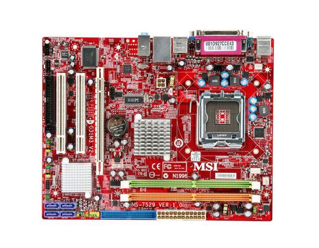 MS7529V1 MSI G31M3-F V2 Intel G31/ICH7 Chipset Socket LGA775 M-ATX Motherboard (Refurbished)