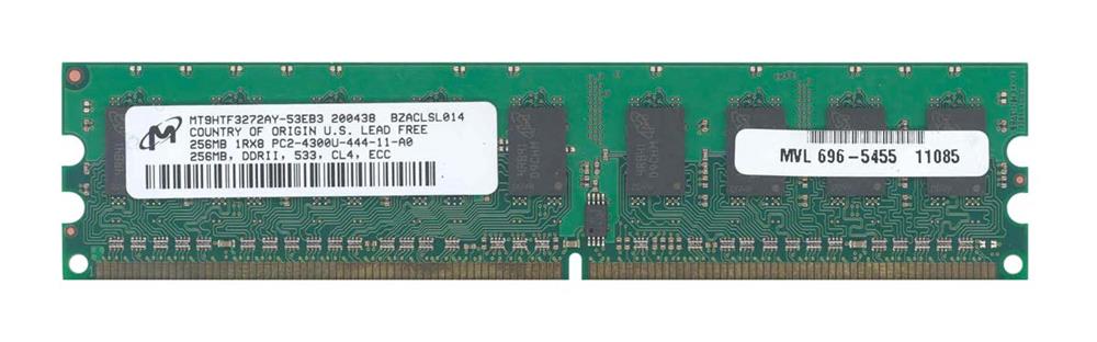 MT9HTF3272AY-53EB3 Micron 256MB PC2-4200 DDR2-533MHz ECC Unbuffered CL4 240-Pin DIMM Memory Module