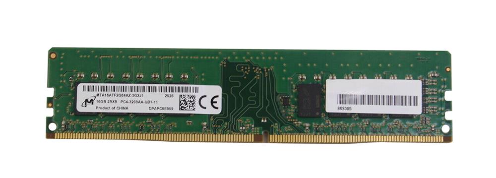 MTA16ATF2G64AZ-3G2J1 Micron 16GB PC4-25600 DDR4-3200MHz non-ECC Unbuffered CL22 288-Pin DIMM 1.2V Dual Rank Memory Module