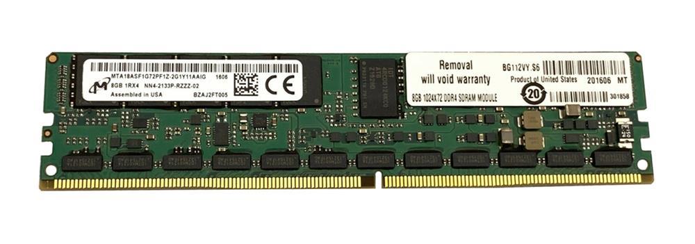 MTA18ASF1G72PF1Z-2G1Y1 Micron 8GB PC4-17000 DDR4-2133MHz Registered ECC CL15 288-Pin NVDIMM 1.2V Single Rank Memory Module