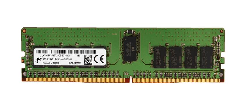 MTA18ASF2G72PDZ-2G3D1QI Micron 16GB PC4-19200 DDR4-2400MHz Registered ECC CL17 288-Pin DIMM 1.2V Dual Rank Memory Module