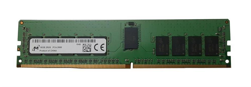 MTA18ASF2G72PDZ-2G6B1 Micron 16GB PC4-21300 DDR4-2666MHz Registered ECC CL19 288-Pin DIMM 1.2V Dual Rank Memory Module