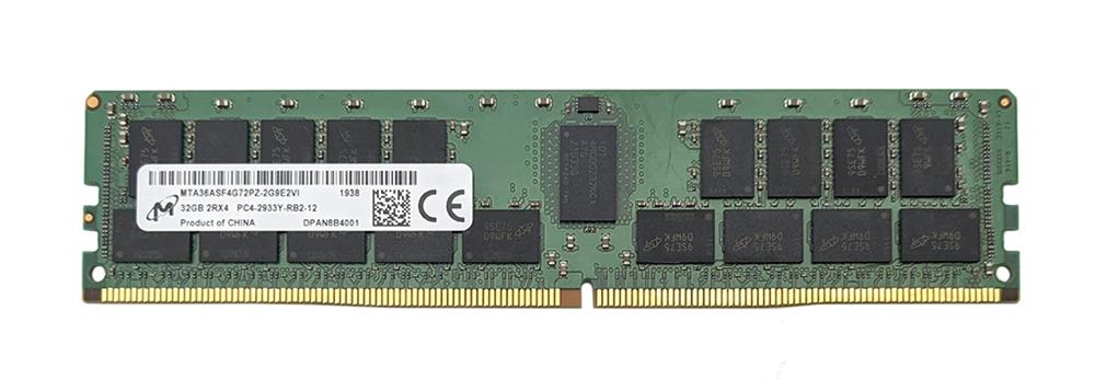 MTA36ASF4G72PZ-2G9E2VI Micron 32GB PC4-23400 DDR4-2933MHz Registered ECC CL21 288-Pin DIMM 1.2V Dual Rank Memory Module