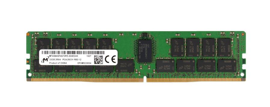 MTA36ASF4G72PZ-2G9E2VK Micron 32GB PC4-23400 DDR4-2933MHz Registered ECC CL21 288-Pin DIMM 1.2V Dual Rank Memory Module