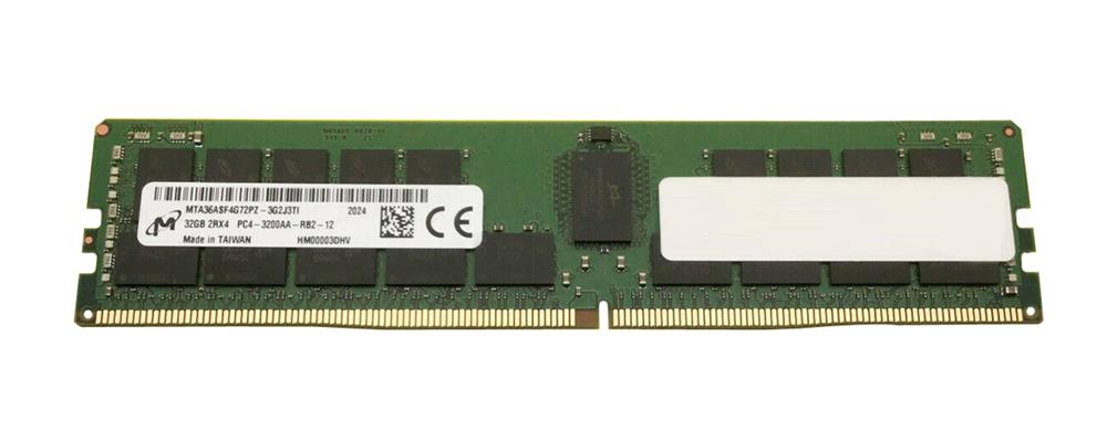 MTA36ASF4G72PZ-3G2 Micron 32GB PC4-25600 DDR4-3200MHz Registered ECC CL22 288-Pin DIMM 1.2V Dual Rank Memory Module