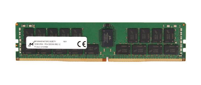 MTA36ASF8G72LZ-2G9B1 Micron 64GB PC4-23400 DDR4-2933MHz Registered ECC CL21 288-Pin Load Reduced DIMM 1.2V Quad Rank Memory Module