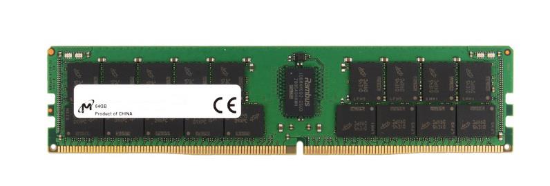 MTA36ASF8G72PZ-2G9-IN Micron 64GB PC4-23400 DDR4-2933MHz Registered ECC CL21 288-Pin DIMM 1.2V Dual Rank Memory Module