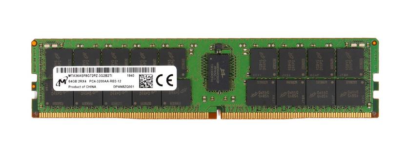 MTA36ASF8G72PZ-3G2B2TI Micron 64GB PC4-25600 DDR4-3200MHz Registered ECC CL22 288-Pin DIMM 1.2V Dual Rank Memory Module