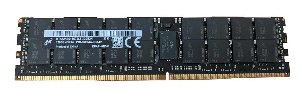 MTA72ASS16G72LZ-3G2B2XI Micron 128GB PC4-25600 DDR4-3200MHz Registered ECC CL22 288-Pin Load Reduced DIMM 1.2V Quad Rank Memory Module