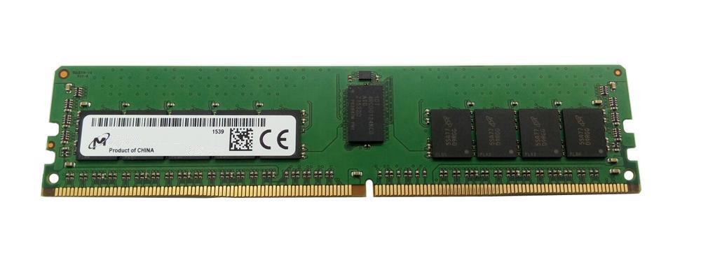MTA9ASF1G72PZ-3G2J3 Micron 8GB PC4-25600 DDR4-3200MHz ECC Registered CL22 288-Pin DIMM 1.2V Single Rank Memory Module