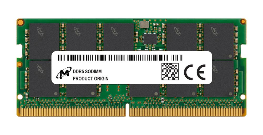 MTC10C1084S1TC56BR Micron 16GB PC5-44800 DDR5-5600MHz ECC Unbuffered CL46 262-Pin SoDIMM 1.1V Single Rank Memory Module