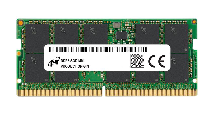 MTC20C2085S1TC48BA1R Micron 32GB PC5-38400 DDR5-4800MHz ECC Unbuffered CL40 262-Pin SoDIMM 1.1V Dual Rank Memory Module
