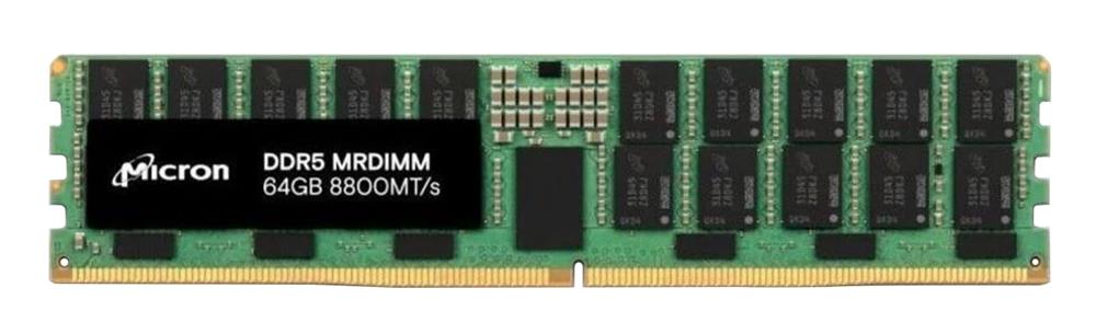 MTC40F4086S1HC88XD1R Micron 64GB DDR5-8800MHz PC5-70400 ECC CL36 287-Pin MRDIMM Quad Rank 1.1V Memory Module