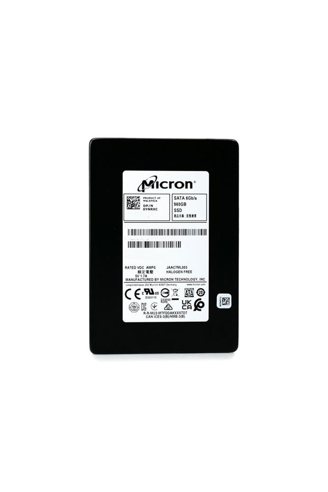 MTFDDAK960TDT-1AW15TAYY Micron 5300 Max Series 960GB TLC SATA 6Gbps (SED) 2.5-inch Internal Solid State Drive (SSD)