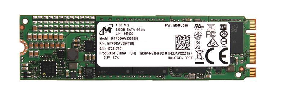 MTFDDAV256TBN-1AN1ZA Micron 1100 256GB TLC SATA 6Gbps (PLP) M.2 2280 Internal Solid State Drive (SSD)