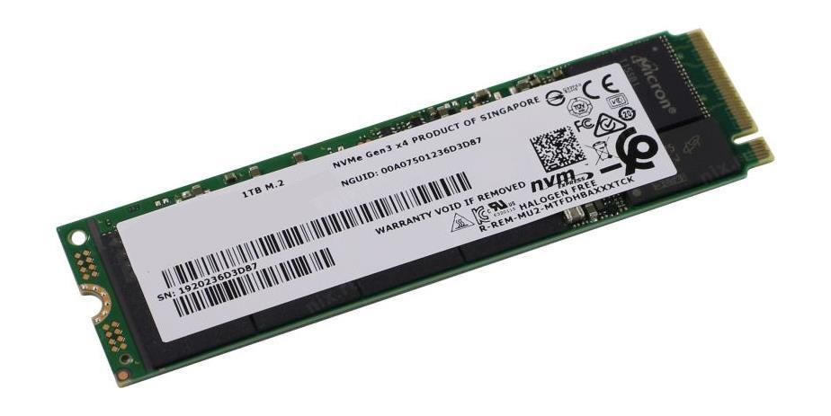 MTFDHBA1T0TCK-1AT1AABFA Micron 2200 1TB TLC PCI Express 3.0 x4 NVMe M.2 2280 Internal Solid State Drive (SSD)
