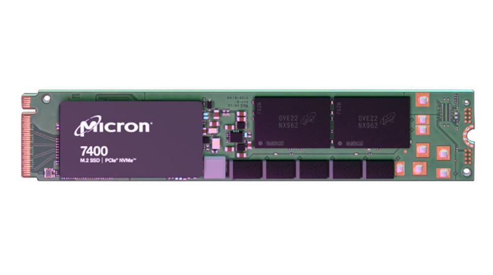 MTFDKBG480TDZ-1AZ1ZAB Micron 7400 PRO 480GB TLC PCI Express 4.0 x4 NVMe Read Intensive (512B) M.2 22110 Internal Solid State Drive (SSD)