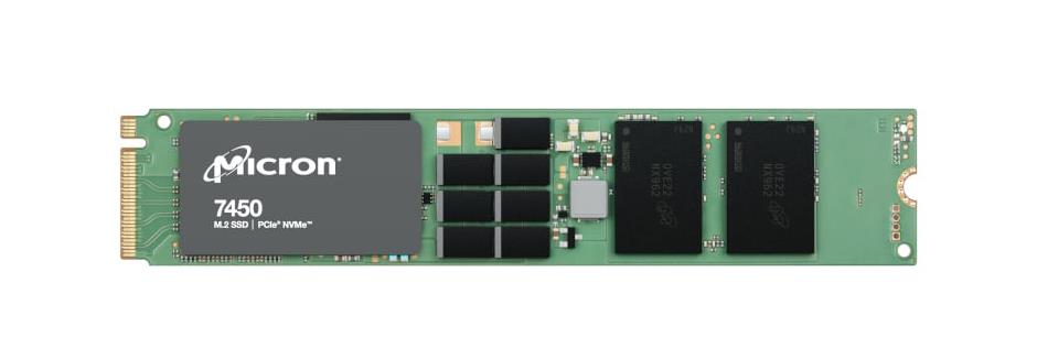 MTFDKBG960TFR-1BC1ZABYY Micron 7450 PRO Series 960GB TLC PCI Express 4.0 x4 NVMe Read Intensive (AES-256 / PLP) M.2 22110 Internal Solid State Drive (SSD)