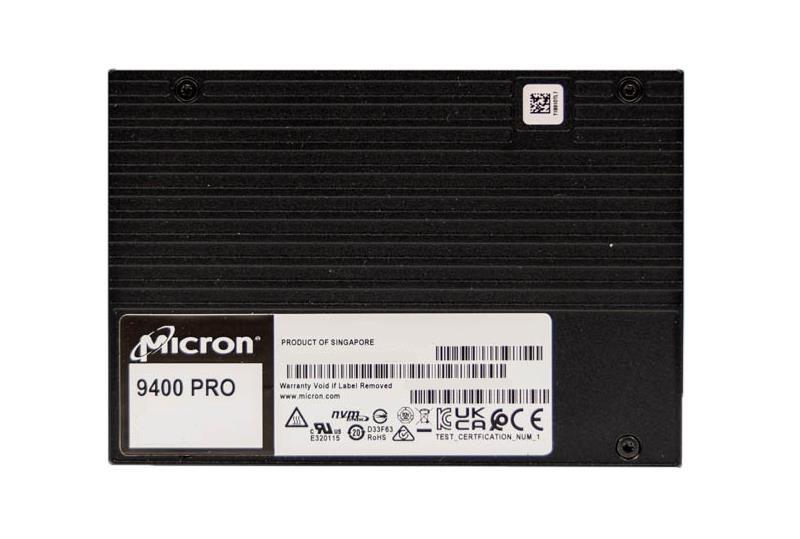 MTFDKCC15T3TGH-1BC1ZABYY Micron 9400 PRO Series 15.36TB TLC PCI Express 4.0 x4 NVMe Read Intensive (AES-256 / PLP) U.3 2.5-inch Internal Solid State Drive (SSD)