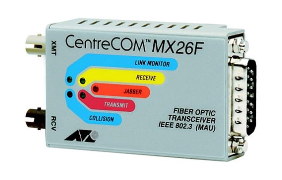 MX26F Allied Telesis ST Connector Fiber Optic Transceiver