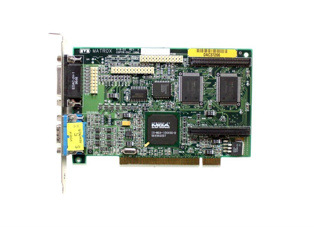 MYST/2BNR Matrox Graphics 2MB PCI SVGA Video Graphics Card