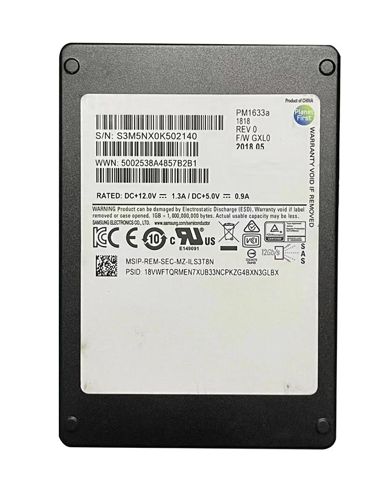 MZ-1LS3T8A Samsung 3.84TB SSD SAS 12Gbs