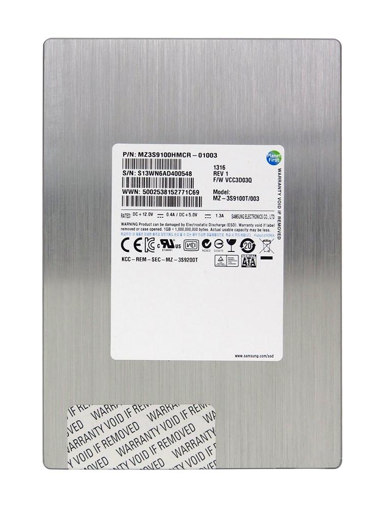 MZ-3S9100T/003 Samsung 100GB SLC SAS 6Gbps 3.5-inch Internal Solid State Drive (SSD) for VNX Series