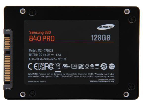 MZ-7PD128 Samsung 840 PRO Series 128GB MLC SATA 6Gbps (AES-256 FDE) 2.5-inch Internal Solid State Drive (SSD)